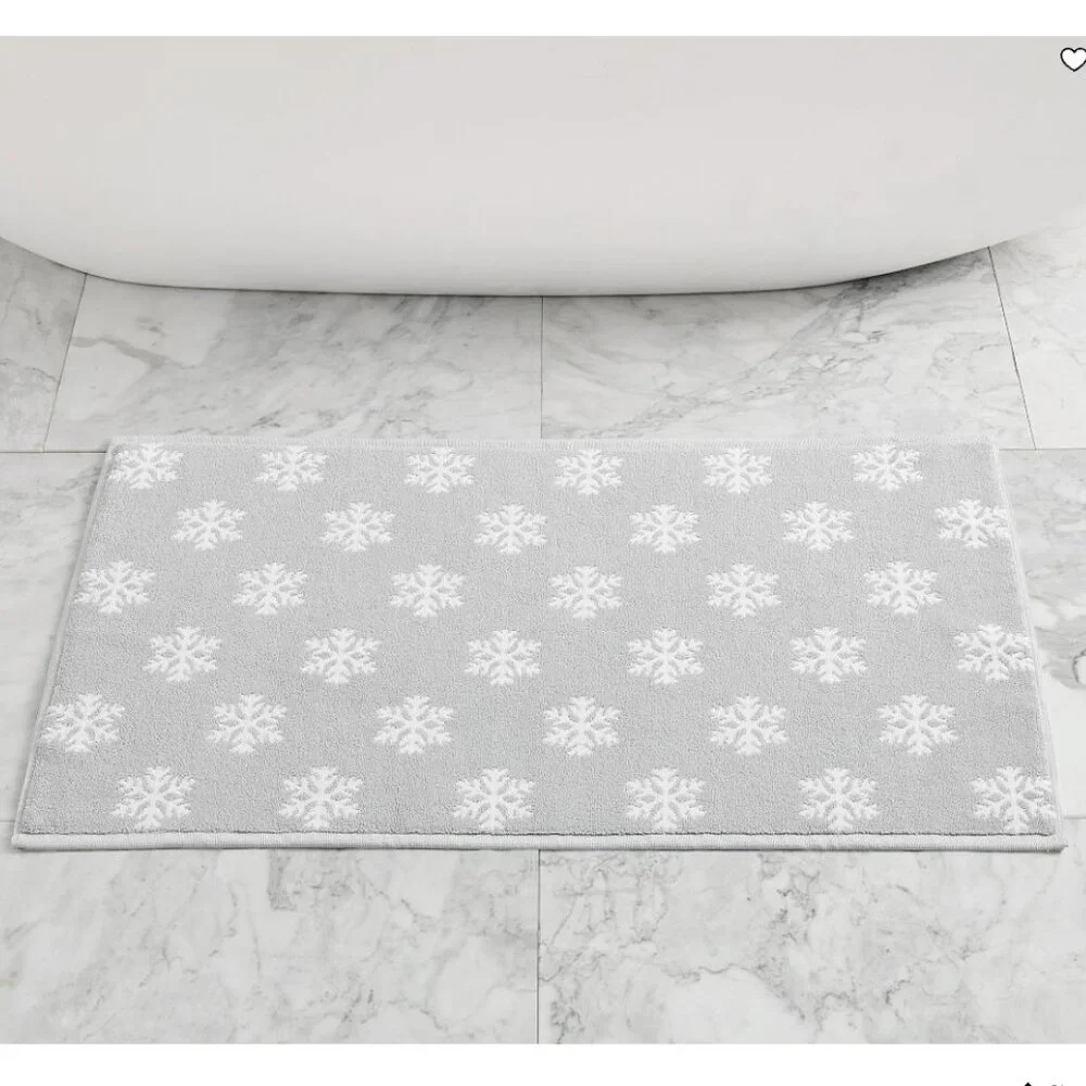 Pottery Barn Snowflake Bath Mat